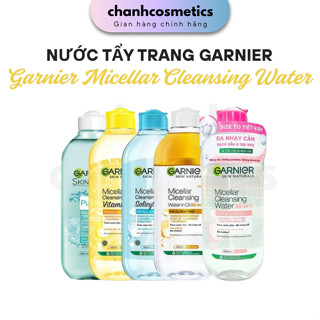 Nước Tẩy Trang Micellar Garnier Hồng  Vàng  Xanh Skinactive Cleansing Water 400ML 