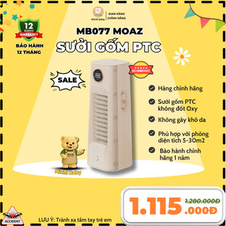  Live - Máy Sưởi Gốm PTC Cao Cấp Moaz Bebe MB077 - MC387 
