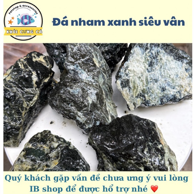 Đá Nham Xanh Siêu Vân Trang Trí, Setup Bể Thuỷ Sinh, Trang Trí Bể Cá