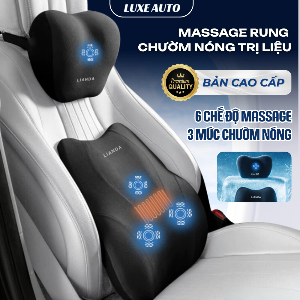 Gợi ý các mẫu đồ massage lưng ô tô cho trải nghiệm lái xe thoải mái