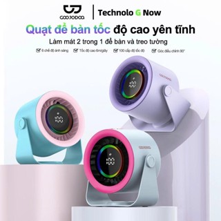  { HOẢ TỐC } Quạt màn hình LED tốc độ cao để bàn học văn phòng Chính Hãng GOOJODOQ 