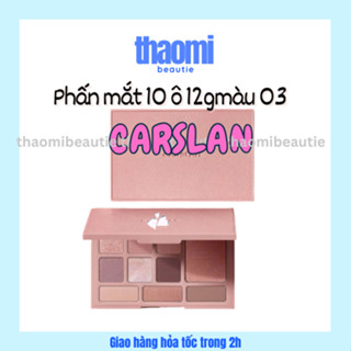  Phấn Mắt 10 Màu Má Hồng Tạo Khối Trang Điểm Lâu Trôi 12g - Bảng má hồng 3 ô 10.5g Cārslan 