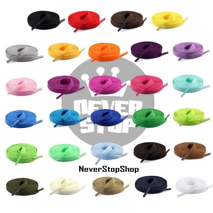 Dây giày thể thao 150cm bản dẹp dài, dệt kim, loại tốt chính hãng, cho giày cổ thấp và cổ cao AF1 JD