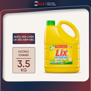 Nước rửa chén LIX siêu đậm đặc các hương 3.5kg làm sạch dầu mỡ không hại da tay - Lixco Việt Nam 