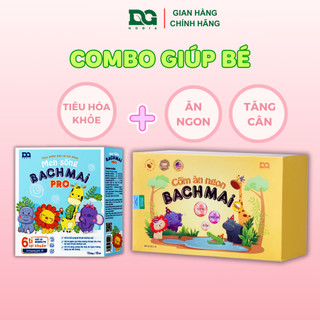  Combo Cốm ăn ngon Bạch Mai và Men sống Bạch Mai Pro DG DOGIA cho bé rối loạn tiêu hóa và biếng ăn 