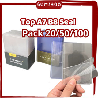 PACK Toploader bảo vệ card kích thước A7 B8 decor Anime, Kpop, thẻ bài ma sói Gumihoo1