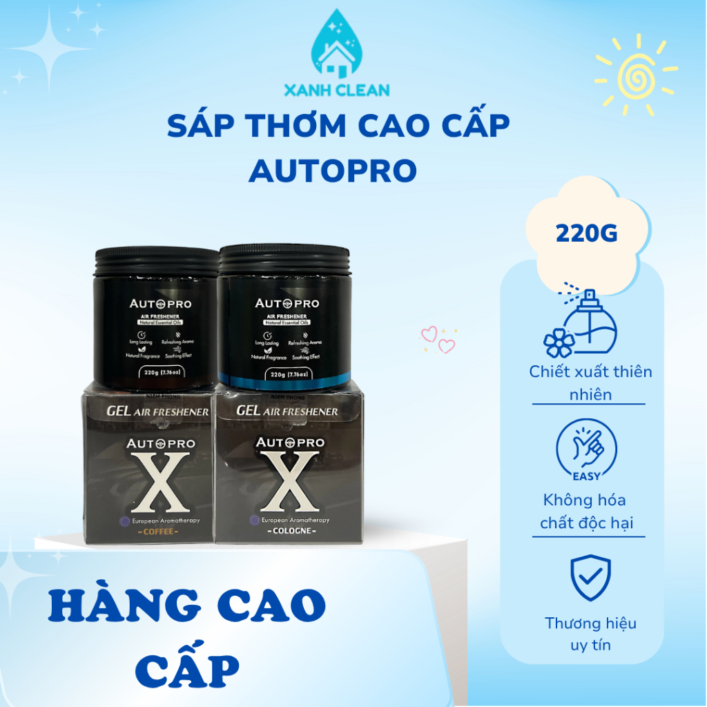 Sáp Thơm Cao Cấp Autopro 220g – Hương Thơm Chuẩn Âu, Đẳng Cấp Cho Xe & Không Gian Sống