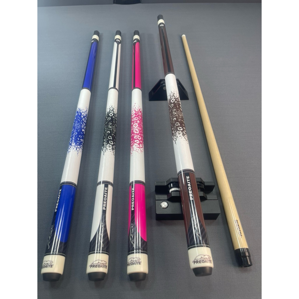 cơ bida mộc líp, lỗ, 3C, PREOAITE TDKD đã lên kính trợ lực+ tay cầm bọc da, tặng kèm bịt ren(MK12)