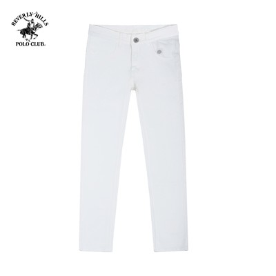Quần khaki dài Nam Slim Fit Trắng Trơn Beverly Hills Polo Club - QKMSLW23V003
