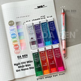   DA ĐEN  Ngòi Chì Kim Màu 0.5mm Uni Nano Dia 