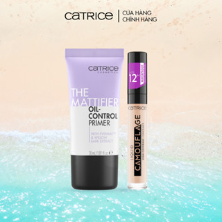 Bộ đôi kem che khuyết điểm và kem lót Catrice che phủ tốt và giữ màu kiềm dầu 12h