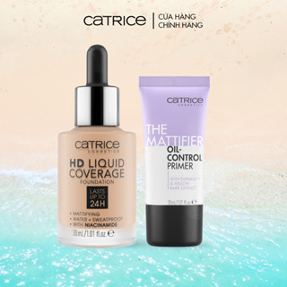 Bộ đôi kem nền kem lót Catrice kiềm dầu tối ưu giảm dầu thừa và bã nhờn 30ml