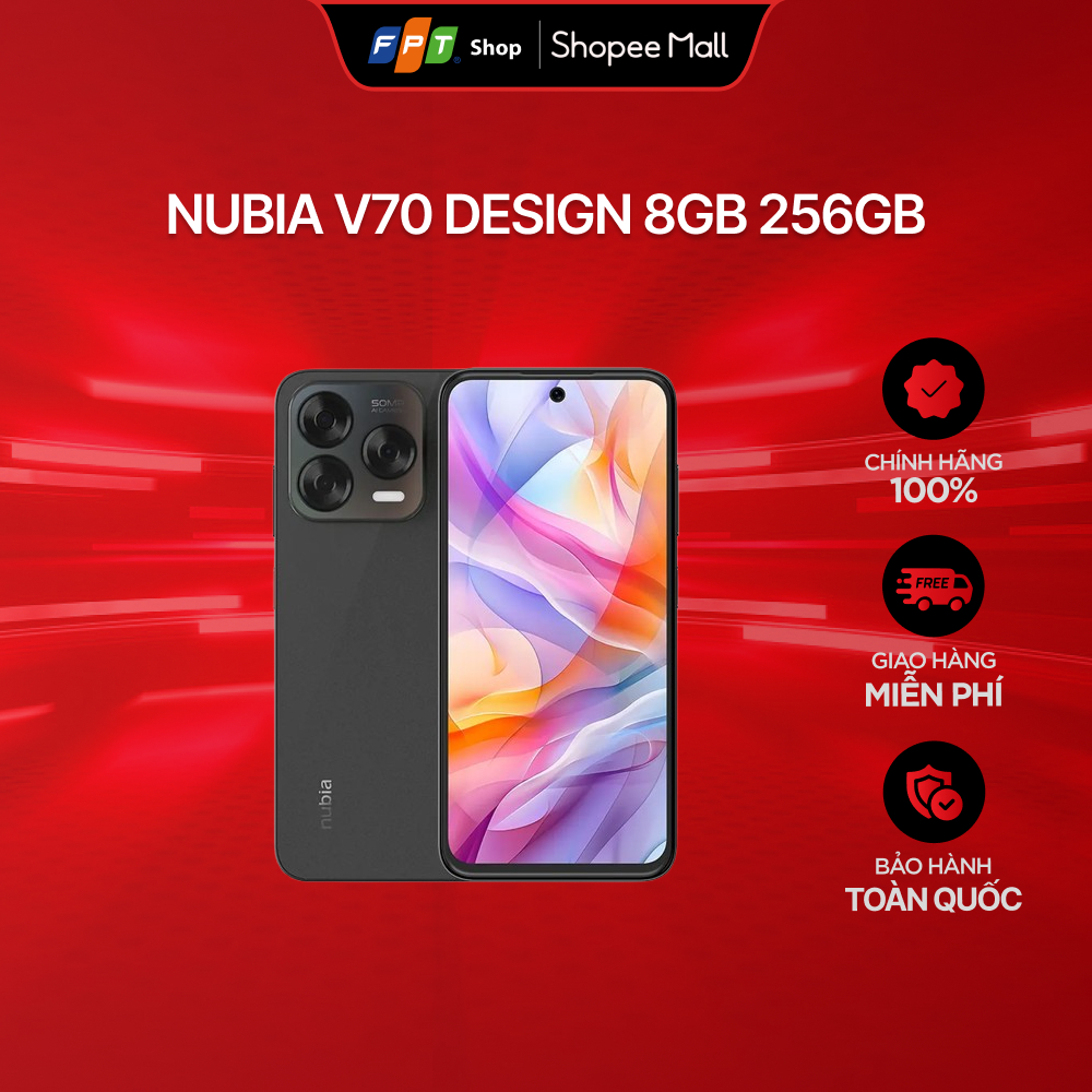 [Chỉ GH tận nơi] Điện thoại Nubia V70 Design 8GB 256GB