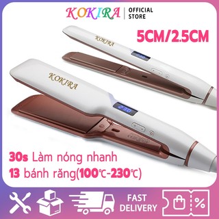  KOKIRA máy là tóc Làm nóng nhanh 30 giây Màn hình LED 13 bánh răng máy duỗi 