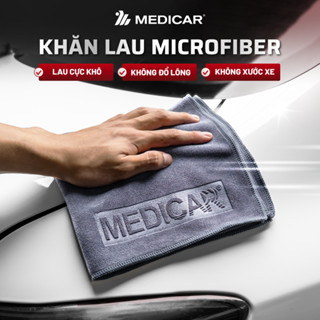 Khăn Lau Xe Ô Tô Cao Cấp MEDICAR Microfiber, Thấm Hút Vượt Trội, Khô Nhanh Và Không Gây Xước Xe