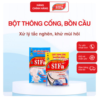 Bột-Thông-Tắc-Cống- Bồn-Cầu Sifa – Xử-lý-nghẹt, khử mùi hôi - 200g/300g