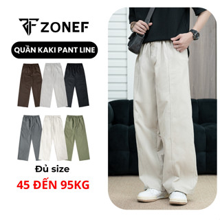 Quần Kaki Nam Ống Suông Xếp Ly ZONEF OFFICIAL, Quần Ống Rộng Chất Vải Kaki Dù Premium Thoáng Mát QKL