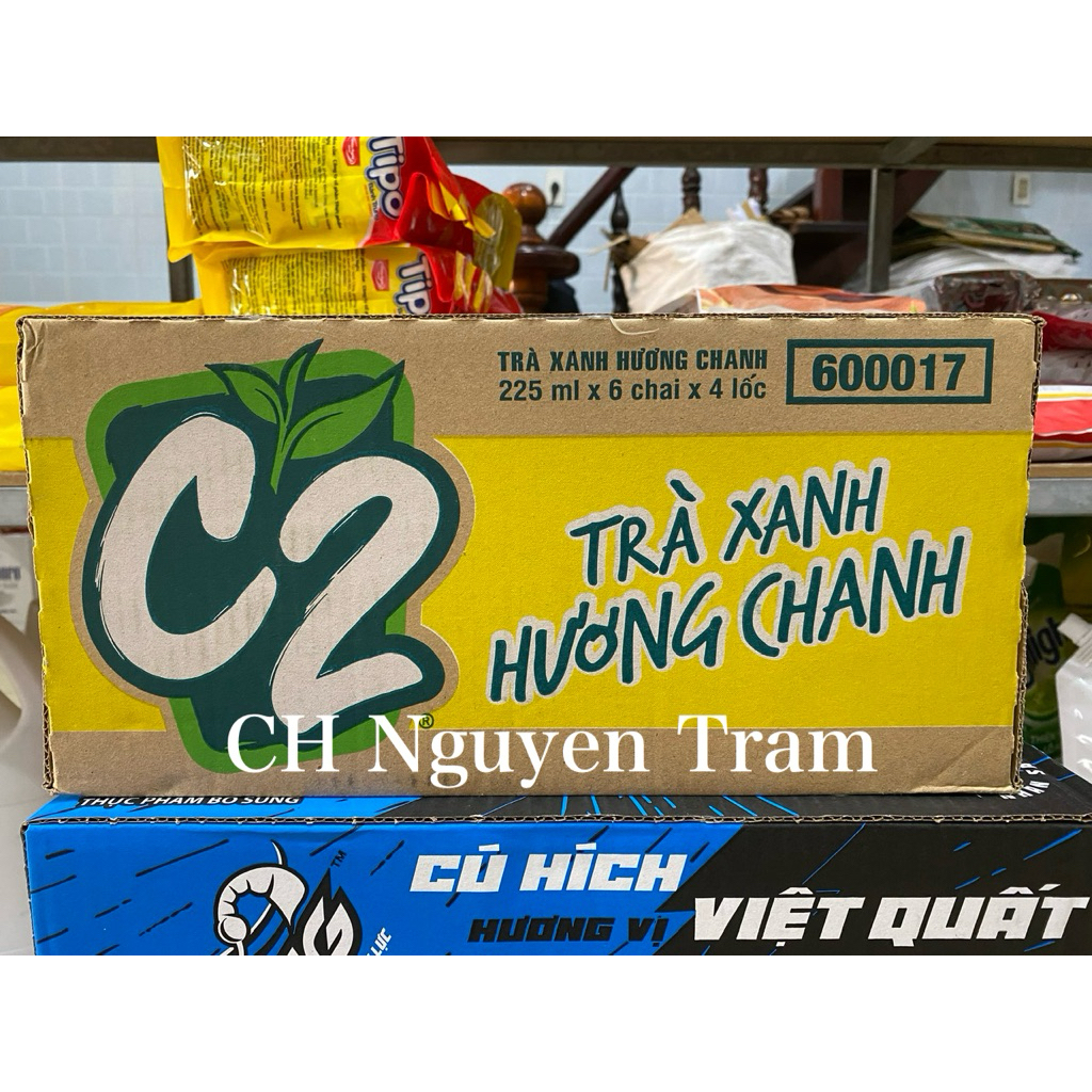 Thùng 24 chai C2 chanh loại 225ml( gói kỹ)