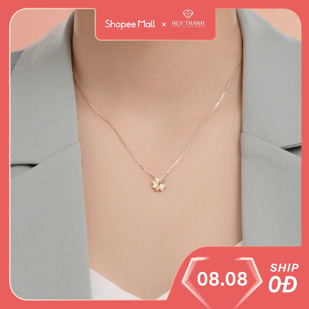 Dây Chuyền Vàng Tây 14k Charming Heart DCMAMD615 Huy Thanh Jewelry