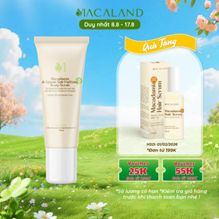 Tẩy Tế Bào Chết Da Đầu Mắc Ca & Muối Epsom 150g MACALAND Làm Sạch, Giúp Tóc Chắc Khỏe