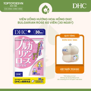 Viên uống làm thơm cơ thể DHC Bulgarian Rose giúp ngăn mùi, toả hương hoa hồng tự nhiên 60 viên (30 ngày)