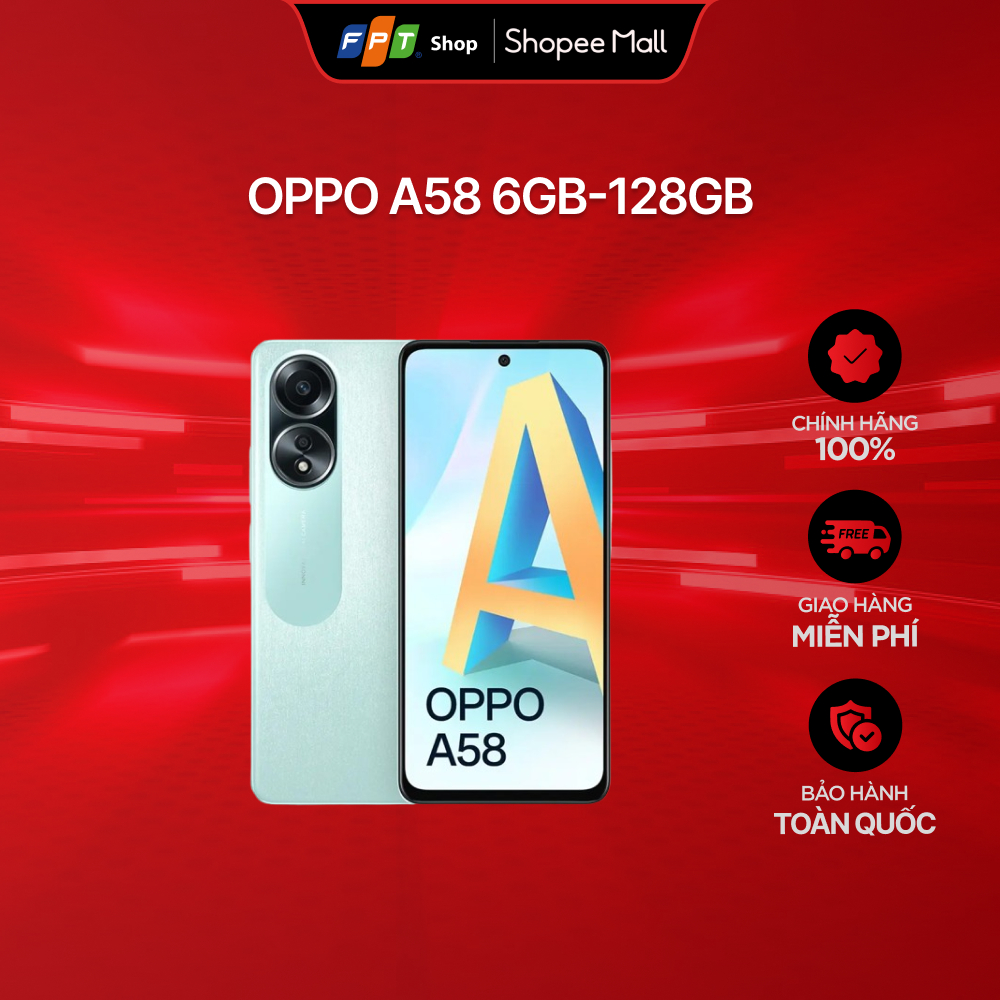 Điện thoại OPPO A58 6GB-128GB