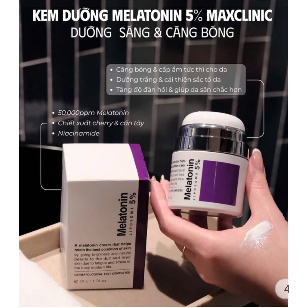 [Chính Hãng] Maxclinic Melatonin Liposome 5% Time Return - Kem Dưỡng Da Hàn Quốc - 50g