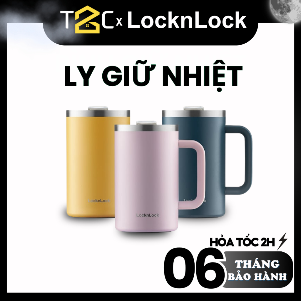 Ly giữ nhiệt LocknLock 730ml Nắp Đậy Tiện Lợi 3 Màu Khác Nhau Cao Cấp Chính Hãng LHC4320 - T2C