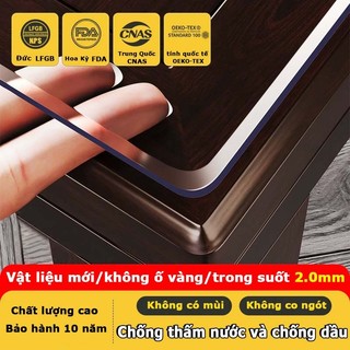  Khăn Trải Bàn Bằng Nhựa PVC Trong Suốt Tỷ lệ kháng khuẩn 99% chịu nhiệt độ cao có thể tiếp xúc trực tiếp với thực phẩm 