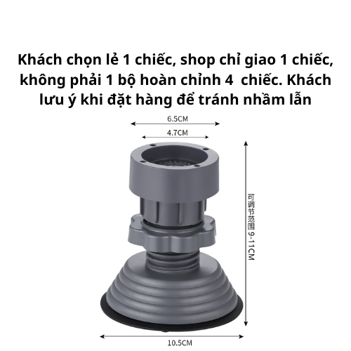 Chân Đế Chống Rung Máy Giặt Tủ Lạnh - Set 4 Chiếc Nâng Đỡ Tủ Lạnh Máy Giặt Điều Chỉnh Độ Cao | BigBuy360 - bigbuy360.vn