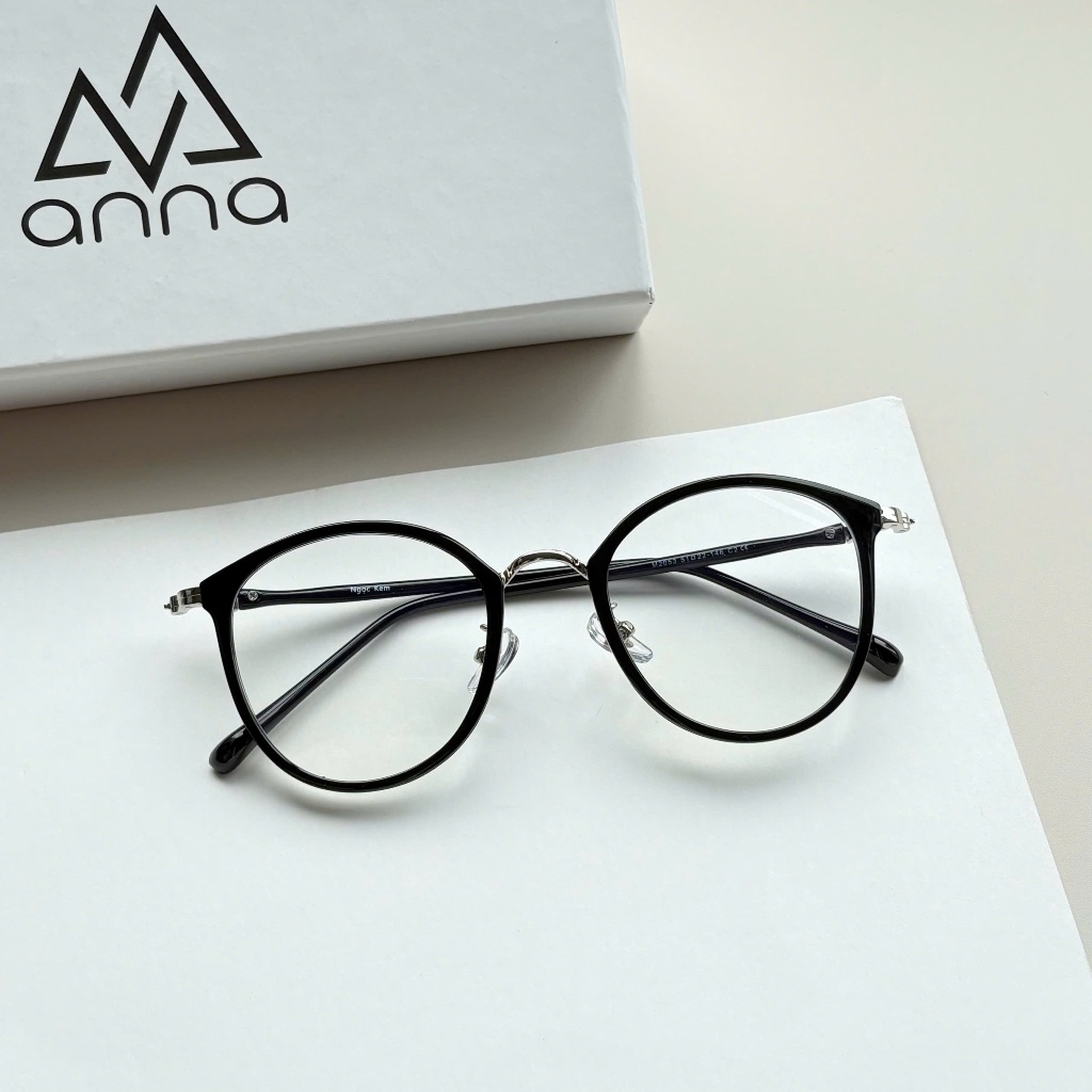 Gọng kính mắt thời trang ANNA nam nữ dáng tròn chất liệu kim loại cao cấp 2053 | BigBuy360 - bigbuy360.vn