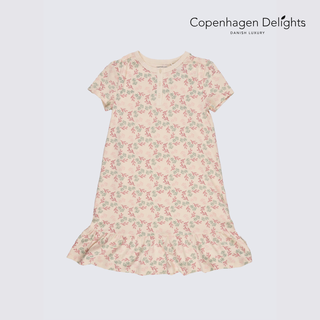 Váy ngủ bé gái Cocco Fall Night Dress Copenhagen Delights họa tiết đáng yêu