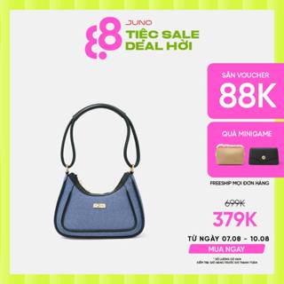 Túi Xách Nữ Thời Trang JUNO Cỡ Nhỏ Đeo Vai Phối Tay Cầm Đôi TXN833