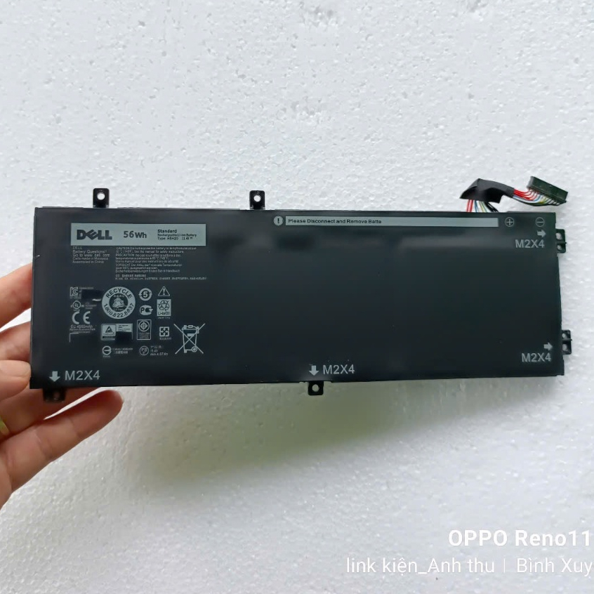 pin zin H5H20 56Wh (RRCGW 56Wh) DELL XPS 15 9560 9570, Precision 5520 5530 62MJV M7R96 05041C 5D91C