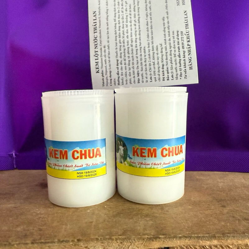 combo 12 hũ Kem chua trắng da