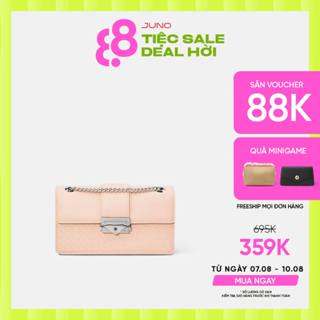 Túi Xách Nữ Thời Trang JUNO Cỡ Nhỏ Phối Hiệu Ứng Giả Đan Lát TXN472