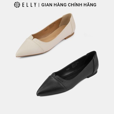 Giày bệt nữ da thật ELLY EGT202 mũi nhọn thanh lịch chính hãng