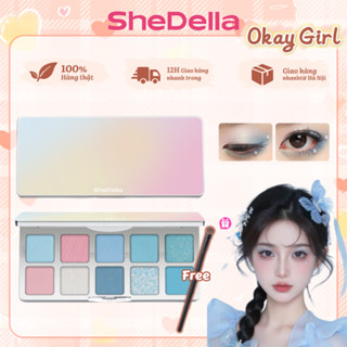 [SheDella]Bảng Phấn Mắt Nữ 10 Ô Màu Mộng Mơ Shedella 10gr