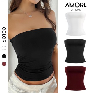  Áo Quây Ngang Cúp Ngực Chất Thun Gân Co Giãn Thấm Hút Áo Ống Trơn Hottrend Phong Cách Tối Giản 