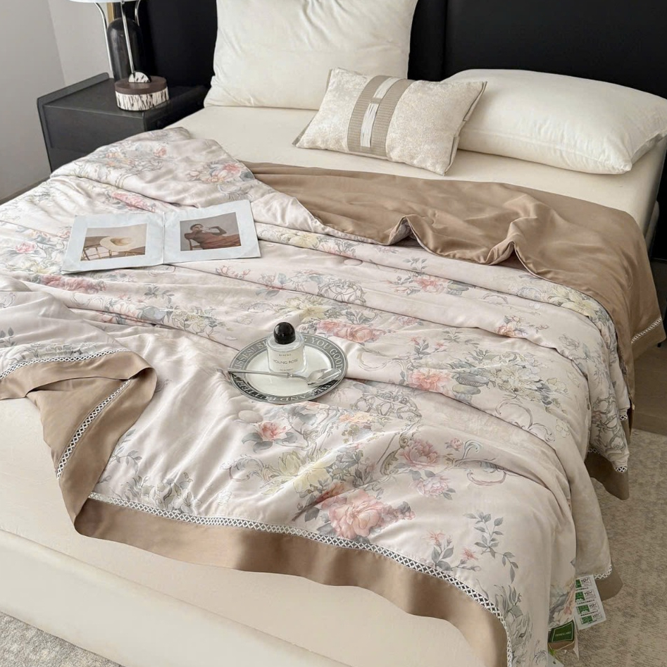 Chăn Hè Trần Bông Lụa Tencel 140s Kích Thước 2mx2m3 siều mền mát hàng cao cấp_ Nice House