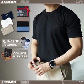 Áo thun nam cotton SIXMEN cổ tròn TSHIRT BASIC tay ngắn, vải cotton cao cấp, thoáng mát, thanh lịch