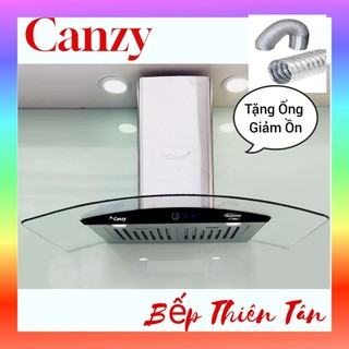 Máy khử mùi kính cong dài 90cm canzy q90lc mẫu mới siêu êm , cztb90
