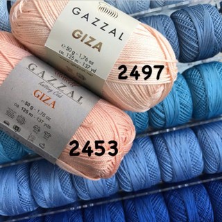Màu mới Cuộn len 100% cotton Gazzal Giza