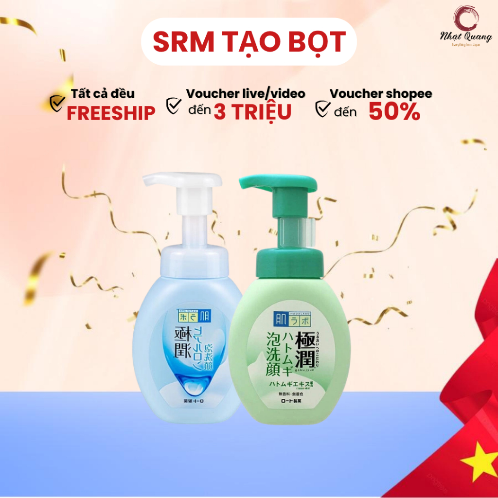 Sữa rửa mặt tạo bọt Hada Labo Nhật Bản (mẫu mới) 160ml