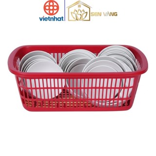  Khay rổ úp chén bát GIA LONG nhựa VIỆT NHẬT - Đựng đồ chơi quần áo bé - 9018 