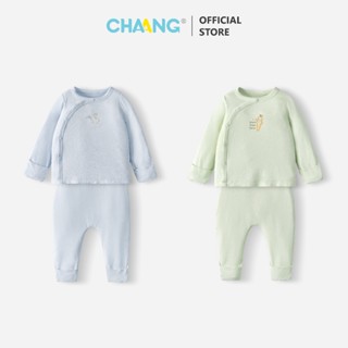 [CHAANG 0-6M] Bộ dài cúc chéo tích hợp bao tay bao chân Harvest cho bé sơ sinh