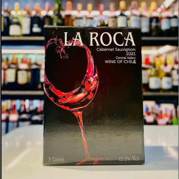 Rượu vang bịch Chile La Roca đỏ 3 lít nhập khẩu