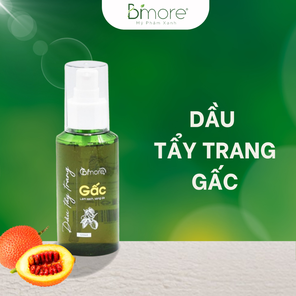 Dầu Tẩy Trang Gấc Bimore Sạch Sâu Ngừa Mụn Thâm Sáng Hồng Da 120ml
