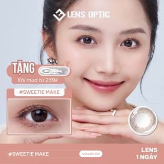 Kính áp tròng 1 ngày SEED Eye Coffret 1 Day UV màu Sweetie Make – Lens nâu đậm quyến rũ - LENS OPTIC