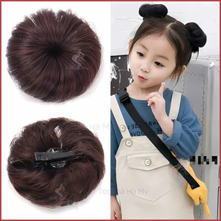 Tóc giả búi củ tỏi cho bé (1 bên)